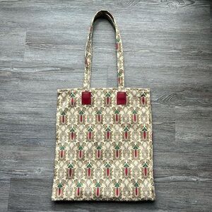 GUCCI Garden Floral Vertical Tote Tote Bag